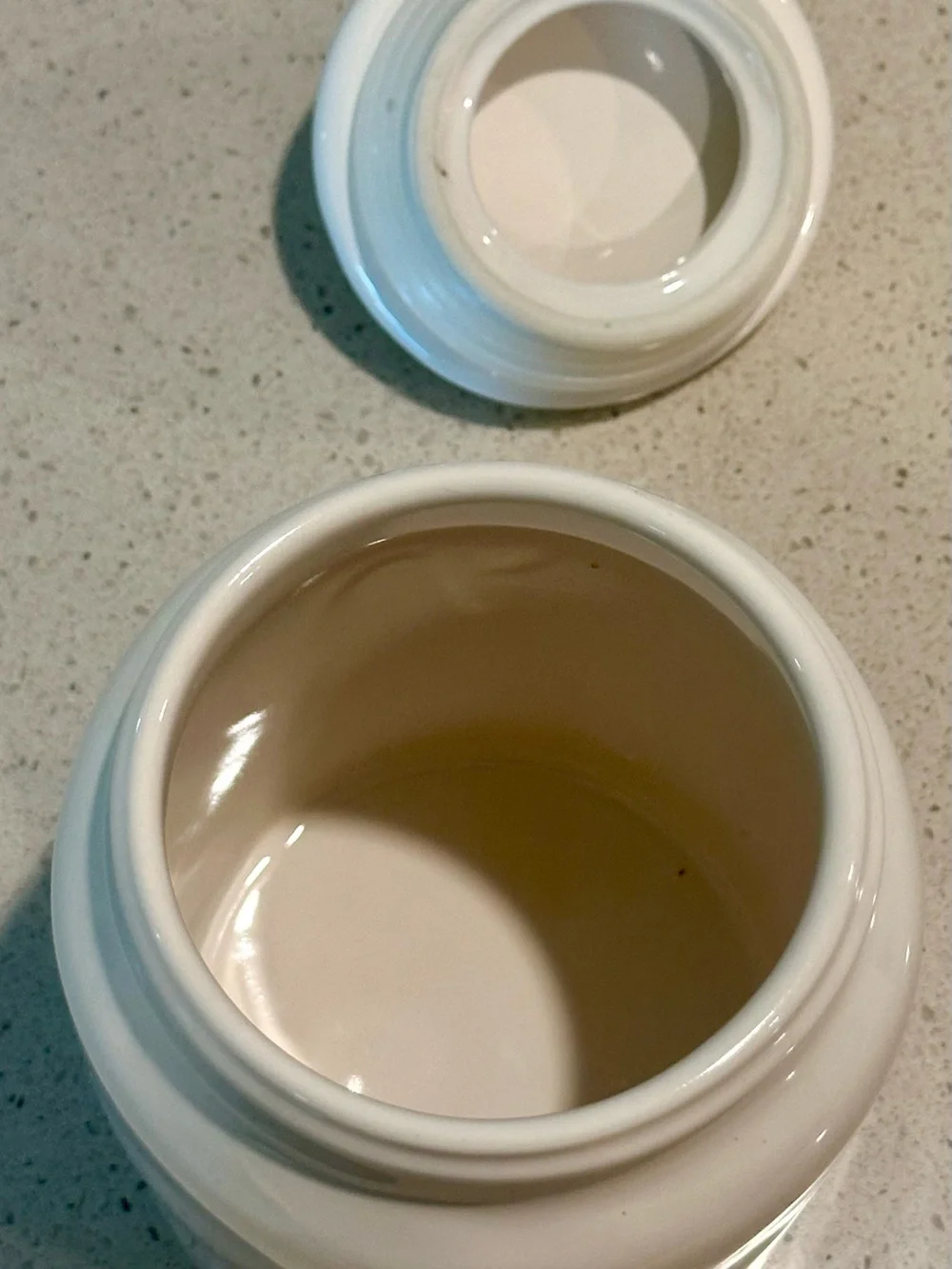 Rae Dunn White Ceramic Canister with Lid